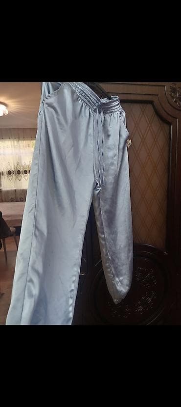 Şalvar, Bershka, M, L, rəng - Mavi — 1