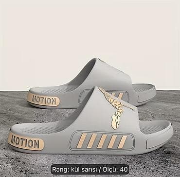 kofta kişi: Unisex rezin şlapanlar – “Motion” detalları ilə Mövcud Ölçülər: 40 — 5