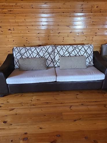 İki yastıqlı, ikirəng dizaynlı divan - Model: 2 yerlik geniş — 2