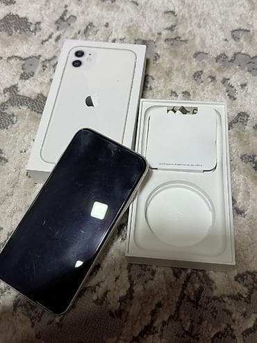 iphone 11 telefon: IPhone 11, 128 GB, Ağ, Face ID — 5