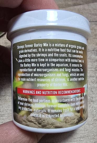 Heyvanlar üçün mallar: Profesional krevetka yemləri Shrimps Forever Barley Mix 50g - Tərkib — 2
