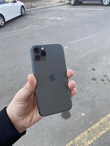 iphone x plus: IPhone 11 Pro, 64 GB, Midnight, Face ID, Sənədlərlə — 1
