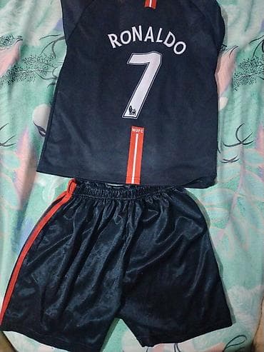 Kişi futbol dəsti – MAN UTD “Ronaldo 7” (qara) - Dəst: köynək və şort — 1