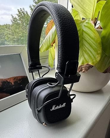 aux bluetooth: İşlənmiş Simsiz (Bluetooth) Qulaqcıqlar, Marshall, rəng - Qara — 1