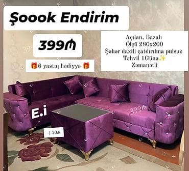 Künc divan, Qonaq otağı üçün, Açılan