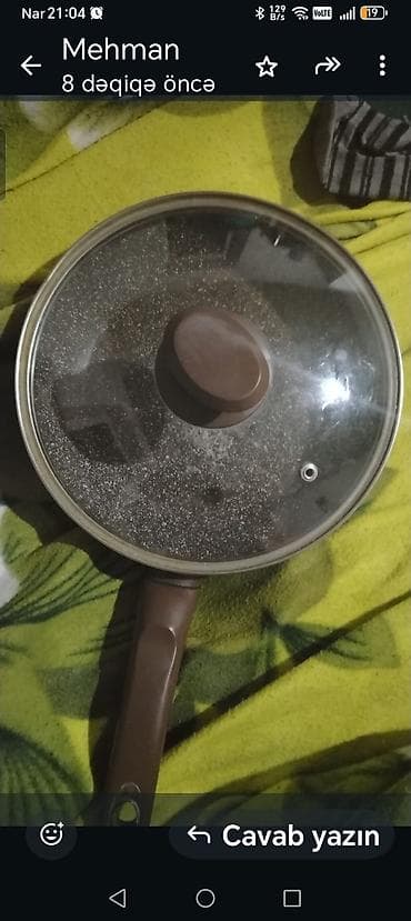 qril tava: Tava, rəng - Qəhvəyi, Alüminium — 3