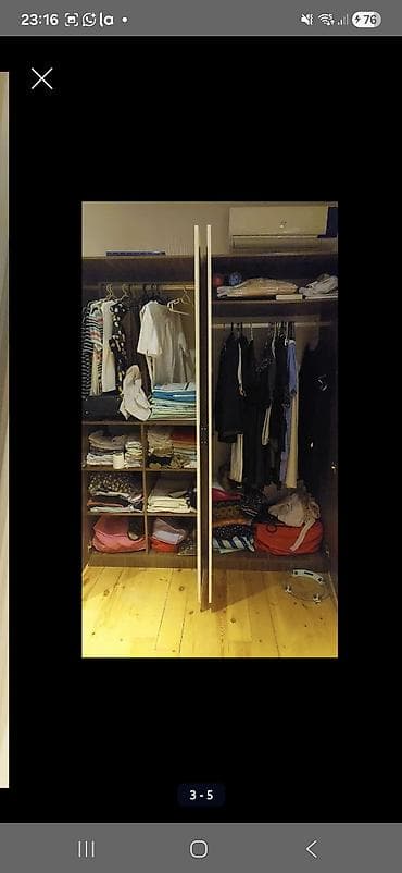 alaca mebel: 4 qapili dolab ela veziyyetde 3 aydir alinib.Qiymet 160 azn . Unvan — 2