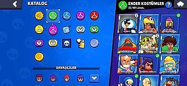 son zeng dekoru: Brawl Stars hesabı – zəngin kostyum kataloqu və yüksək irəliləyiş — 5