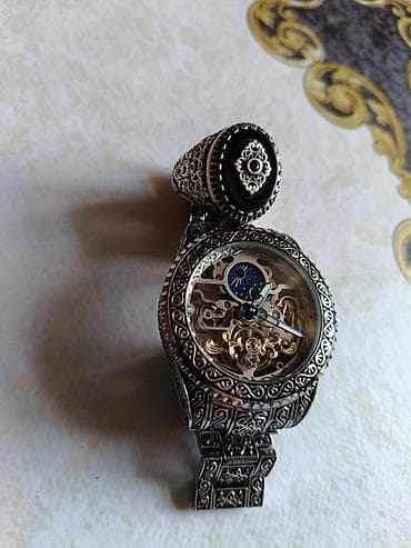 Комплекты с часами: Б/у, Классические Комплекты с часами, цвет - Серебристый — 1