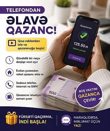 qubada is: Telefondan əlavə qazanc imkanı – qısa reklamları izləyərək balansını — 1