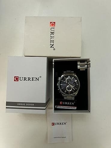 tecili qizil satiram: Qol saatı, Curren, rəng - Gümüşü — 2