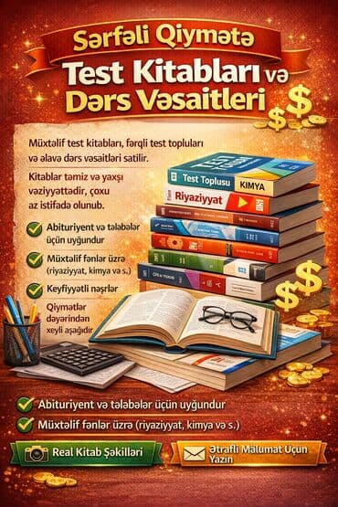 Kitablar testlər vəsaitlər