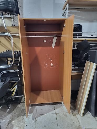 parca skaf: İşlənmiş, 2 qapılı, Qəhvəyi, Açılan, Düz dolab — 4