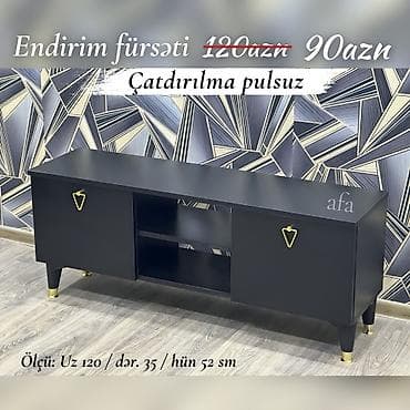 carpayi alti: TV STEND / TV altı Yeni və sifarişlə. Qiymət : 90₼ . Ölçü  — 5