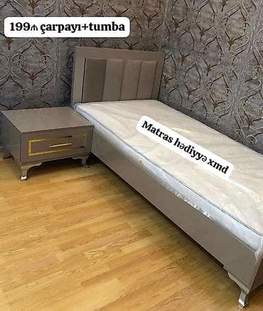 tumbocka: Çarpayı + tumba dəsti - Qiymət: 199₼ (şəkildə göstərilib) - Dəst: tək — 1