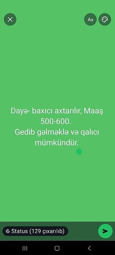 Maaş 500 manatdan başlaycaq və artacaq. Elanı sonacan oxuyun