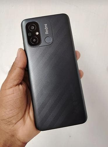 htc desire 4: Redmi 13C, 128 ГБ, цвет - Черный, Отпечаток пальца, Две SIM карты — 2