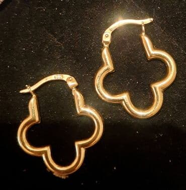 1 qram gümüşün qiyməti 2022: Sırğa, Sarı qızıl, 585 Əyar, 161 g, Ünvandan götürmə — 3