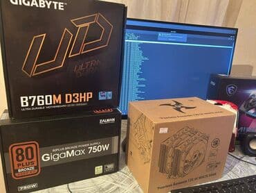 kompüter ucuz: Monitor + CASE 10 ay zəmanətli CPU: Intel Core i7-12700K — 12 Nüvə — 6