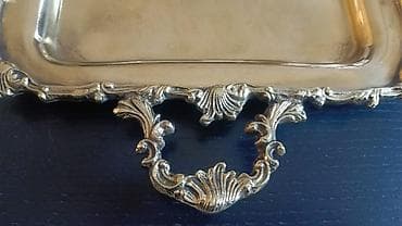 samdam: Qızılı rəngli dekorativ bürünc,bronza sinilər – klassik barokko — 5