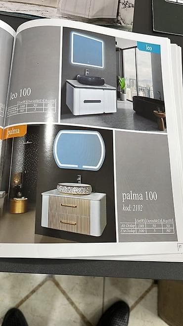 Dolablar: Banyo mebel dəstləri – 100 sm modellər 1) Apel 100 (kod: 3190) - Alt — 10