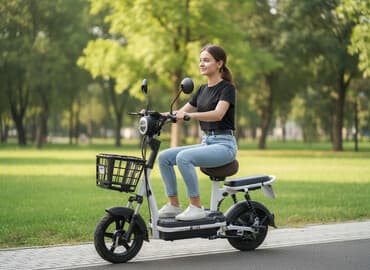 Şəhər elektrik velosipedi / skuter hibridi - Kompakt, şəhər içi rahat