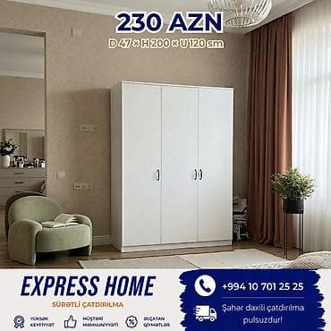 Yeni, 3 qapılı, Açılan, Düz dolab — 1