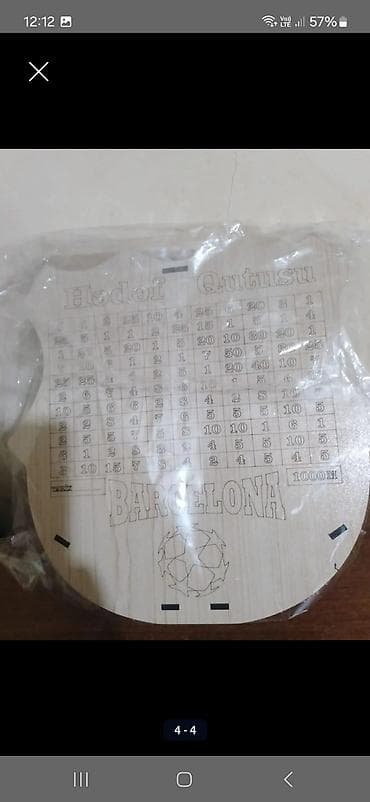 Maye divar kağızları: Daxildi.Məhsul: Futbol klublarının loqolu “Hədəf Qutusu” divar dekoru — 2