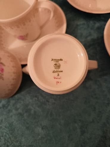 şekiller: Qəhvə dəsti, rəng - Ağ, Farfor, Almaniya — 4