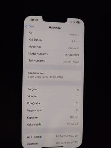 наушники apple: IPhone 14, 128 ГБ, Синий, Face ID — 7