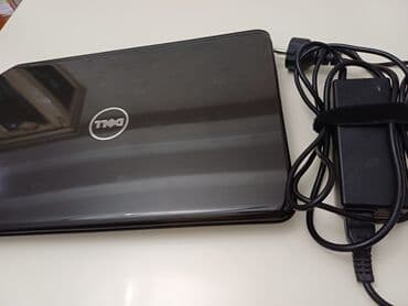 islenmis notebook satisi: Dell noutbuk – şık qara korpus, 15.6" ekran, tam ölçülü klaviatura — 5