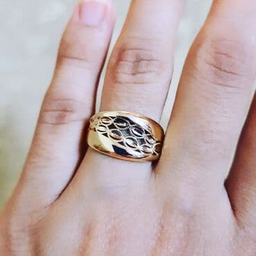 qaş sabitləyici: Toy, Üzük, Sarı qızıl, 585 Əyar, Qaşsız — 3