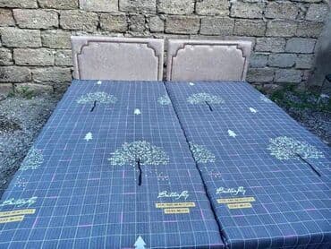 Təzə çarpayılar. 1 nəfərlik çarpayılar 60manat. 2 nəfərlik taxt — 14