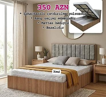 Çarpayılar: İkinəfərlik çarpayı, Bazalı, Matras ilə — 2