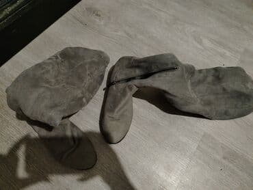 yun qadın şap şapları: Ölçü: 36, rəng - Boz, İşlənmiş — 2