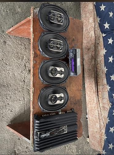 noutbuk ehtiyat hissələri: Pioneer avtomobil akustik dəsti + Sony gücləndirici və maqnitola — 2