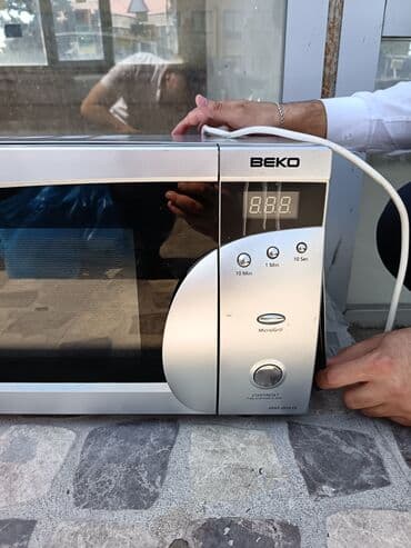 qaz sobaları: Mikrodalğalı soba Beko, Ayrıca dayanan, Mikrodalğalar ilə, rəng - Boz — 1
