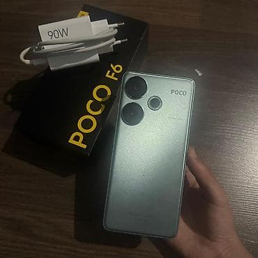 telefon naftalan: Poco F6, 16 GB, rəng - Yaşıl, Barmaq izi — 2