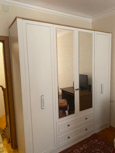 спальня комплект: Двуспальная кровать, Б/у — 1