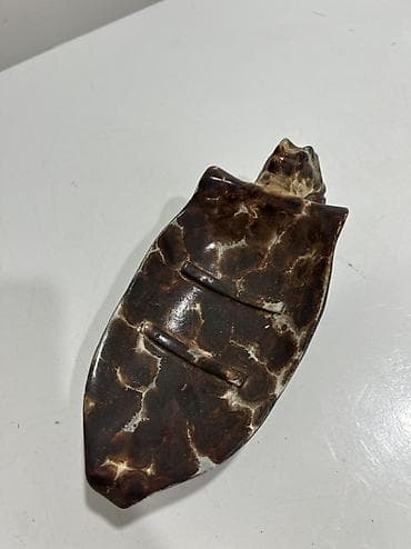 dipcek qablari: Keramika sabunqabı – dekorativ heyvan figuru - Material: şirəli — 5