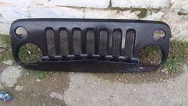 lada salon: Jeep Wrangler üçün ön radiator barmaqlığı - Rəng: qara - Material — 2