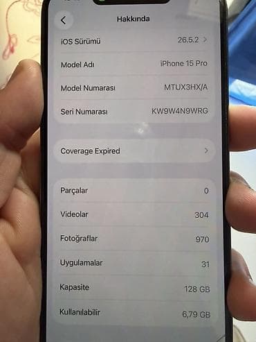 windows 10 masaustu: IPhone 15 Pro, 128 GB, Natural Titanium, Face ID — 4
