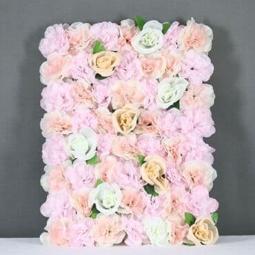 lalələr lalə gülü şəkilləri: Dekorativ süni gül paneli – kvadrat modul - Dizayn: sıx çiçək — 24