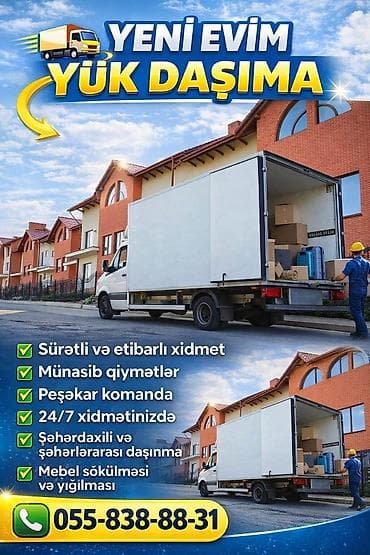 yük daşıma: 🏠 YENİ EVİM YÜK DAŞIMA 🚛 ✅ Evlərin köçürülməsi ✅ Ofislərin — 6