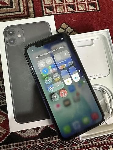 iphone: IPhone 11, 128 GB, Qara, Zəmanət, Simsiz şarj, Face ID — 3