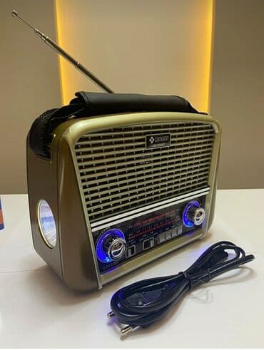 fləşkart qiymətləri: Nostalji görünüşlü səs gücləndirici Fm radio Bluetooth USB flashkart — 2