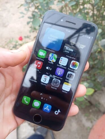 iphone xacmaz: IPhone 7, 32 ГБ, Jet Black, Отпечаток пальца — 5