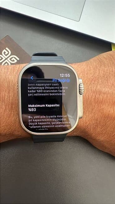 ct8 max smart watch: İşlənmiş, Smart saat, Apple, Suya davamlı, rəng - Boz — 2