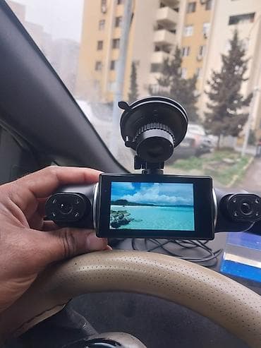 ekran karti: Avtomobil DVR-i (3 kamerali) 4k wayfayli 128gb yadas karti ustunde ve — 5