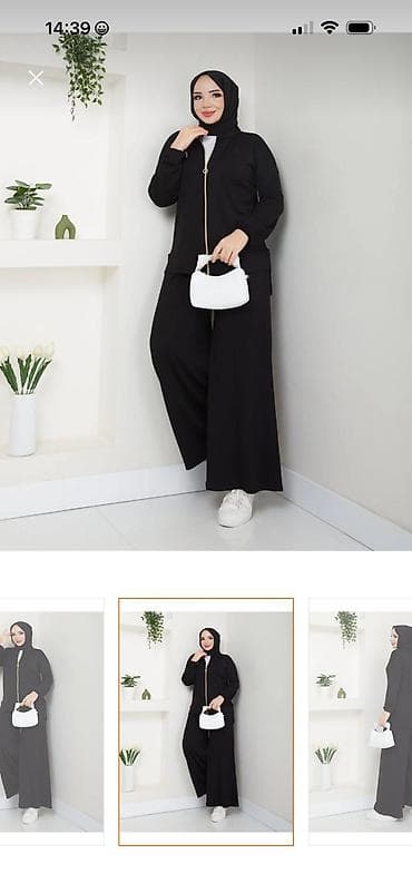 salvar pencek destleri: Qadın ikili dəst – qara rəng-L-XL ölçülərə uyğundur. - Tərkib: üst — 3